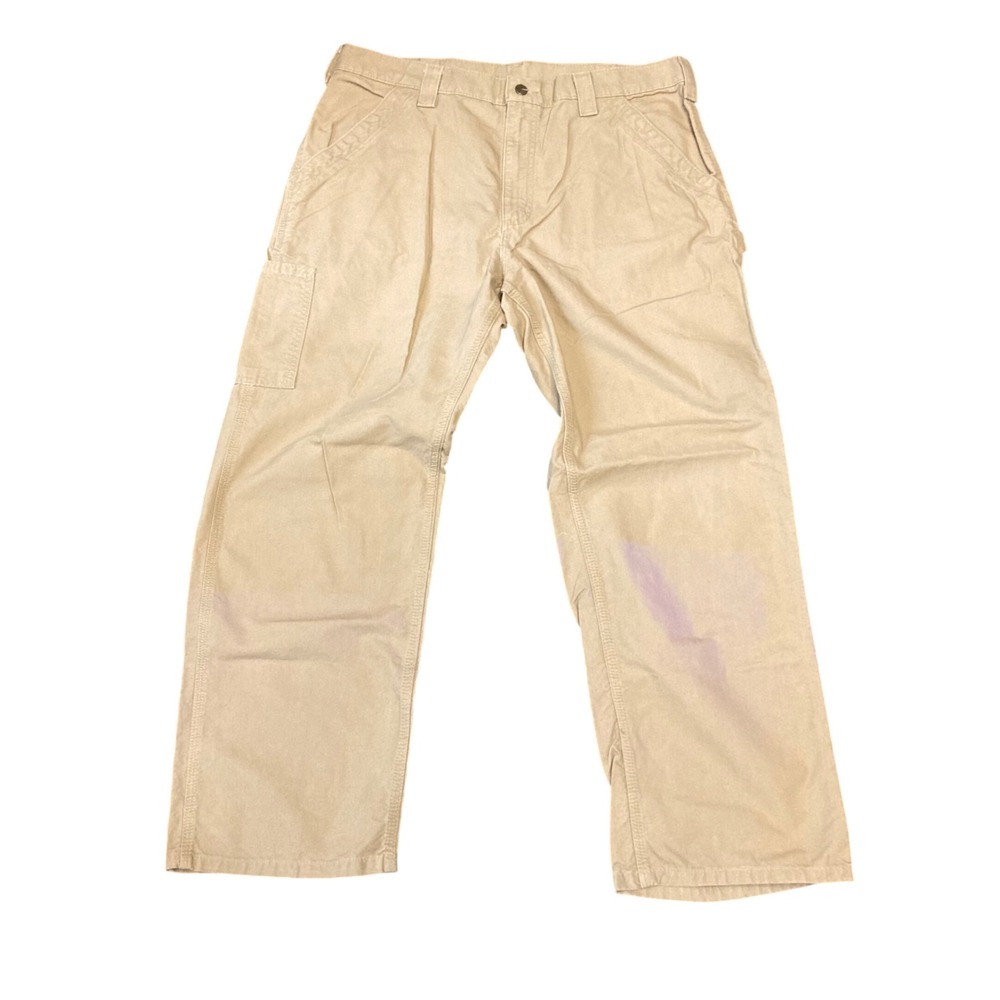 Carhartt Mens B151-DKH Original Dungaree Fit Canvas Work Pants Tan 36x30